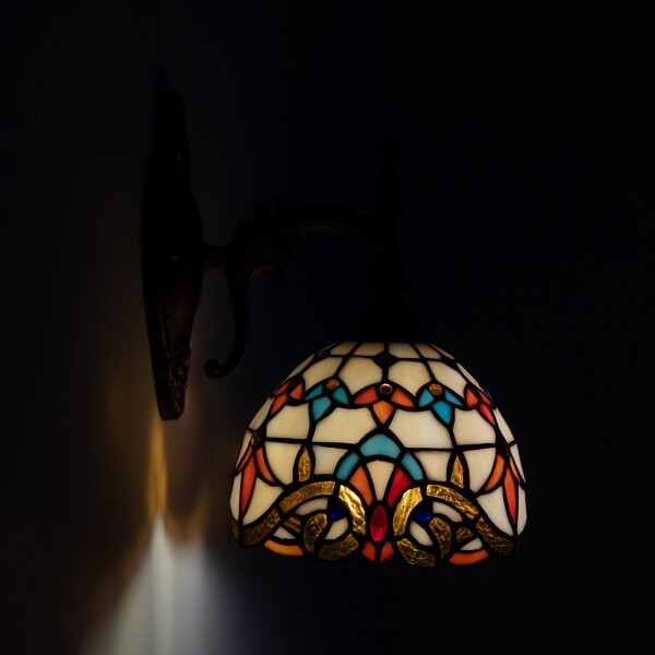 Brilagi - Applique Tiffany in vetro colorato MIRABELLA 1xE14/40W/230V