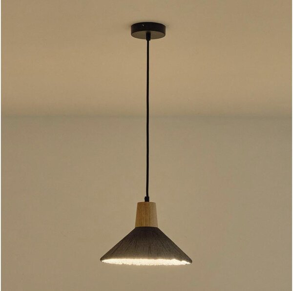 Lampadario a sospensione con filo 1xE27/15W/230V grigio