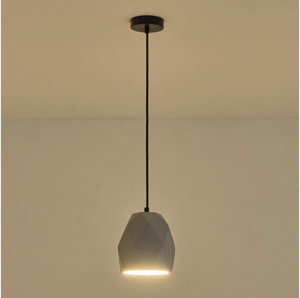 Lampadario a sospensione con filo 1xE27/40W/230V grigio