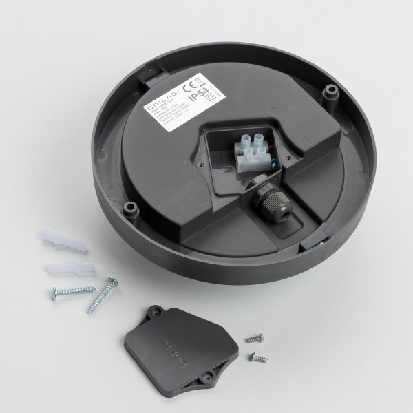 Brilagi - Plafoniera LED da esterno LED/13W/230V diametro 17 cm IP54 antracite