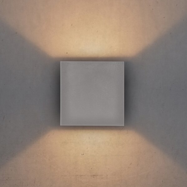 Brilagi - Applique a LED da esterno CUBE LED/6W/230V grigio IP54