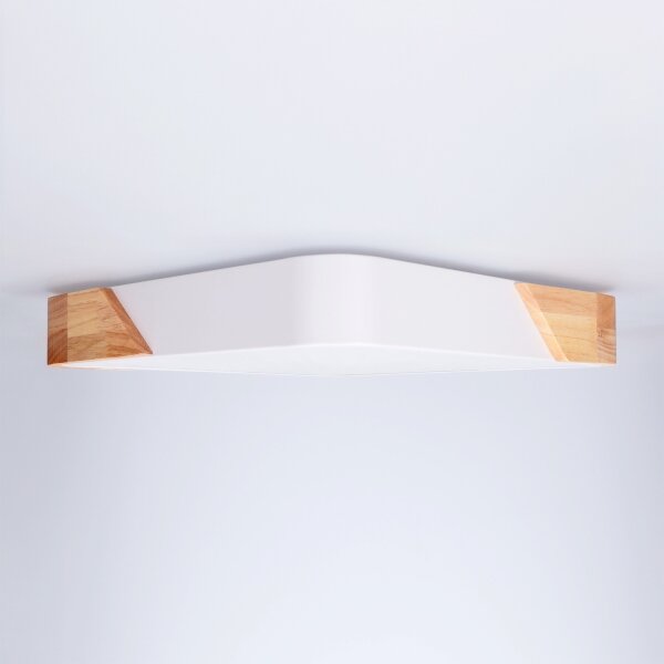 Brilagi - Plafoniera LED PILANA LED/24W/230V rovere/bianco 32x32 cm