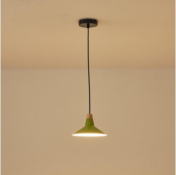 Lampadario a sospensione con filo 1xE27/15W/230V verde