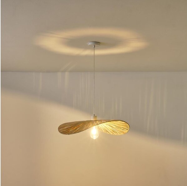 Lampadario a sospensione con filo CALYPSO 1xE27/15W/230V bambù