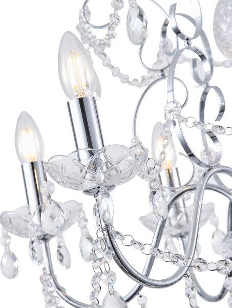 Lampadario a sospensione con catena 6xE14/15W/230V