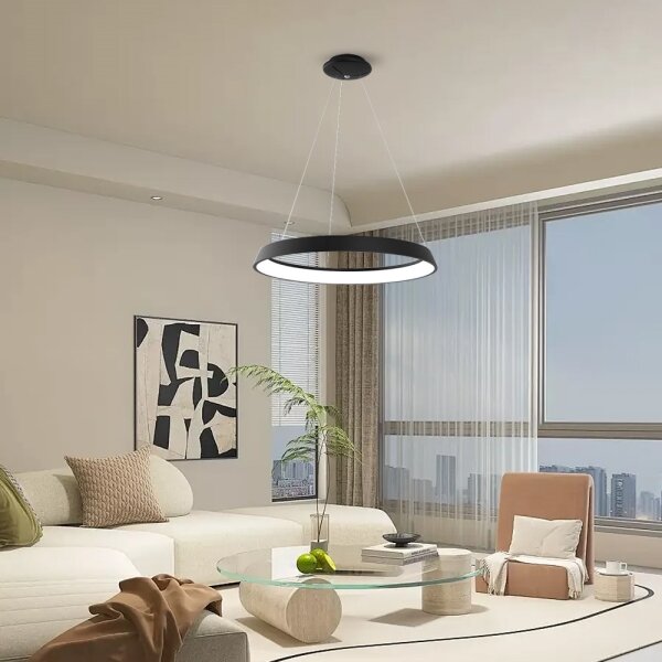 Immax NEO - Lampadario LED dimmerabile a sospensione con filo LIMITADO LED/39W/230V 60 cm nero