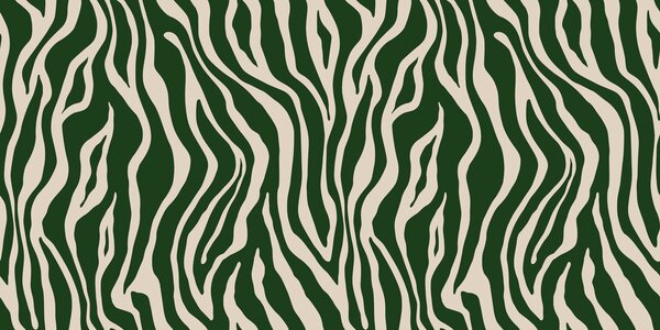Carta da parati Una stampa zebrata verde e bianca, Carta da parati lastrazione, Carta da parati popolare, u99173v2 - Tapeko.it