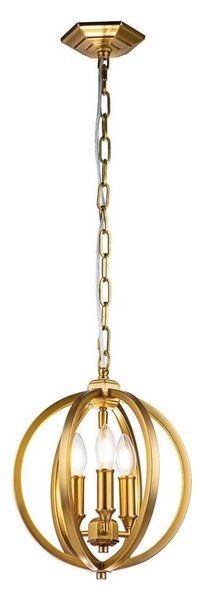 Feiss FE-CORINNE-3P-S-BB - Lampadario a sospensione con catena CORINNE 3xE14/60W/230V