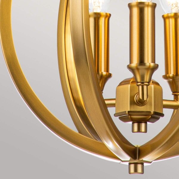 Feiss FE-CORINNE-3P-S-BB - Lampadario a sospensione con catena CORINNE 3xE14/60W/230V