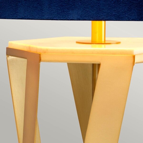 Elstead APOLLO-TL - Lampada da tavolo APOLLO 1xE27/60W/230V oro/blu