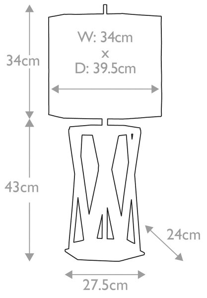 Elstead APOLLO-TL - Lampada da tavolo APOLLO 1xE27/60W/230V oro/blu