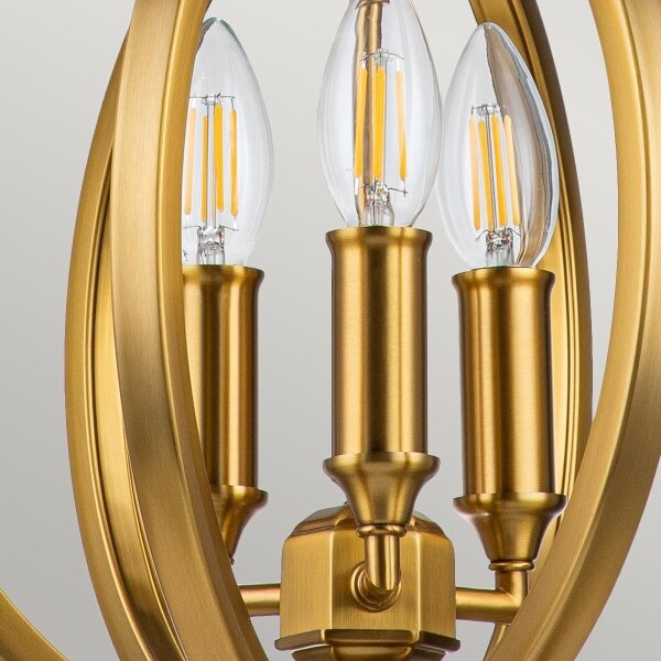 Feiss FE-CORINNE-3P-S-BB - Lampadario a sospensione con catena CORINNE 3xE14/60W/230V