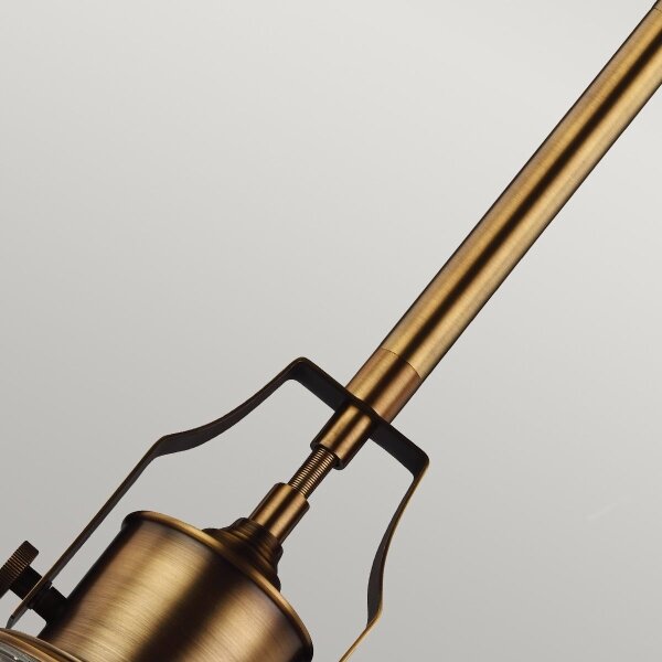Feiss FE-HOBSON-P-M-AB - Lampadario a sospensione con supporto rigido HOBSON 1xE27/60W/230V bronzo