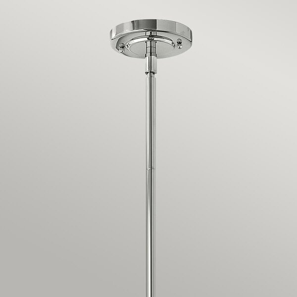Hinkley HK-AMELIA-P-S-CM - Lampadario a sospensione con supporto rigido AMELIA 1xE27/60W/230V cromo lucido