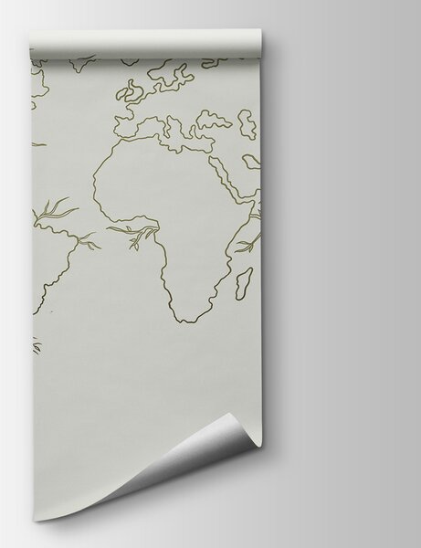 Carta da parati Una mappa del mondo, Carta da parati design, Carta da parati popolare, u99731v1 - Tapeko.it