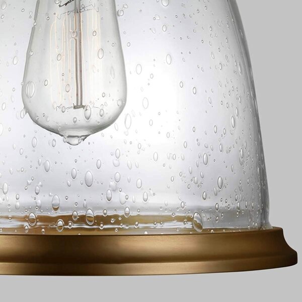 Feiss FE-HOBSON-P-M-AB - Lampadario a sospensione con supporto rigido HOBSON 1xE27/60W/230V bronzo