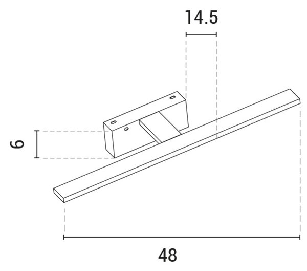 Illuminazione a LED per specchi LED/10W/230V 3000K cromo lucido