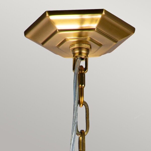 Feiss FE-CORINNE-3P-S-BB - Lampadario a sospensione con catena CORINNE 3xE14/60W/230V