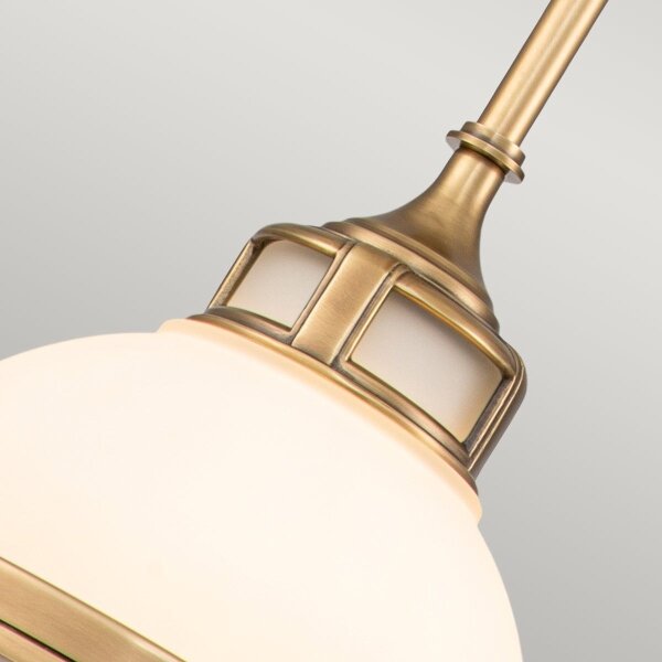 Hinkley HK-AMELIA-P-S-HB - Lampadario a sospensione con supporto rigido AMELIA 1xE27/60W/230V bronzo