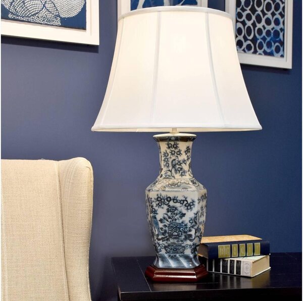 Elstead BLU-HEX-TL - Lampada da tavolo BLU HEX 1xE27/60W/230V
