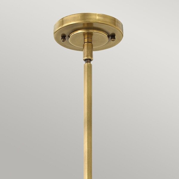 Hinkley HK-AMELIA-P-S-RB - Lampadario a sospensione con supporto rigido AMELIA 1xE27/60W/230V ottone