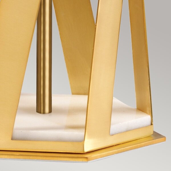 Elstead APOLLO-TL-WHT - Lampada da tavolo APOLLO 1xE27/60W/230V oro/bianco