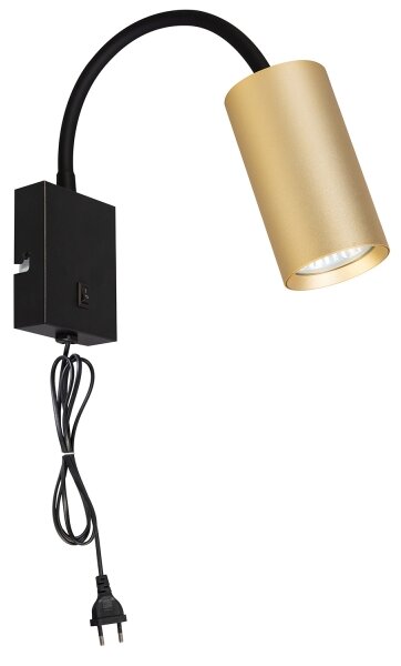 Brilagi - Lampada flessibile da muro SELE 1xGU10/30W/230V nero/oro