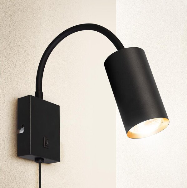 Brilagi - Lampada flessibile da muro SELE 1xGU10/30W/230V nero/oro