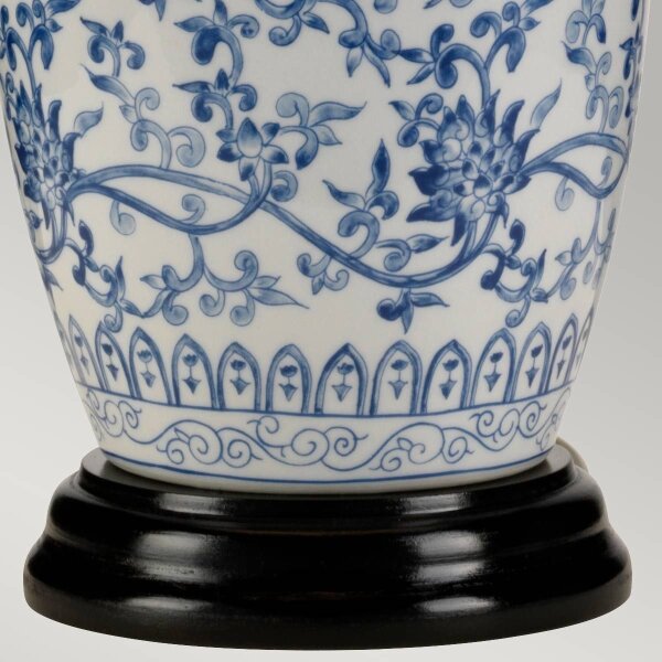 Elstead BLU-G-JAR-TL - Lampada da tavolo BLU GINGER JAR 1xE27/60W/230V