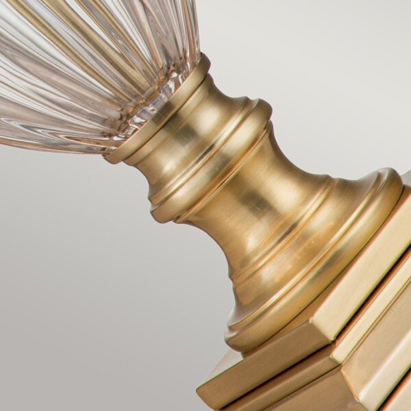 Quoizel QZ-DENNISON-BB - Lampada da tavolo DENNISON 1xE27/60W/230V oro