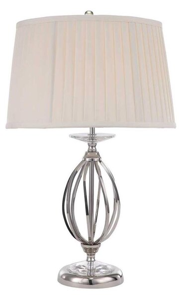 Elstead AG-TL-POL-NICKEL - Lampada da tavolo AEGEAN 1xE27/60W/230V cromo lucido