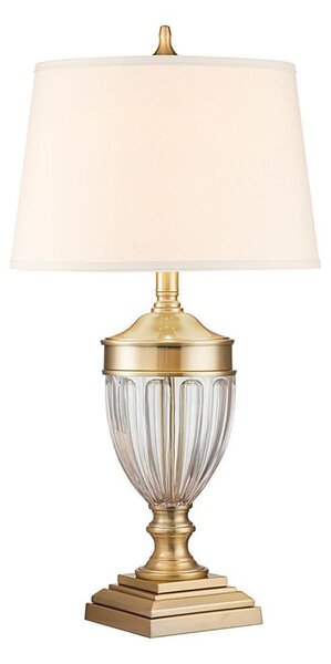 Quoizel QZ-DENNISON-BB - Lampada da tavolo DENNISON 1xE27/60W/230V oro