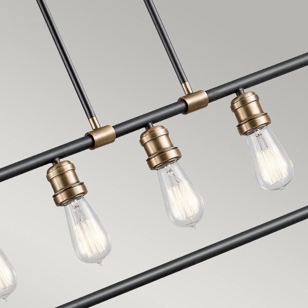 Kichler KL-IMAHN-ISLE - Lampadario a sospensione con supporto rigido IMAHN 5xE27/60W/230V