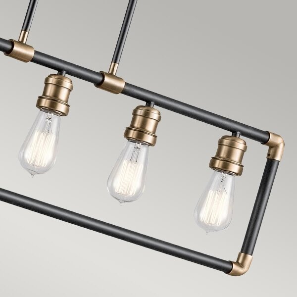 Kichler KL-IMAHN-ISLE - Lampadario a sospensione con supporto rigido IMAHN 5xE27/60W/230V
