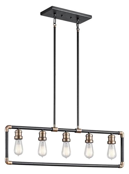 Kichler KL-IMAHN-ISLE - Lampadario a sospensione con supporto rigido IMAHN 5xE27/60W/230V