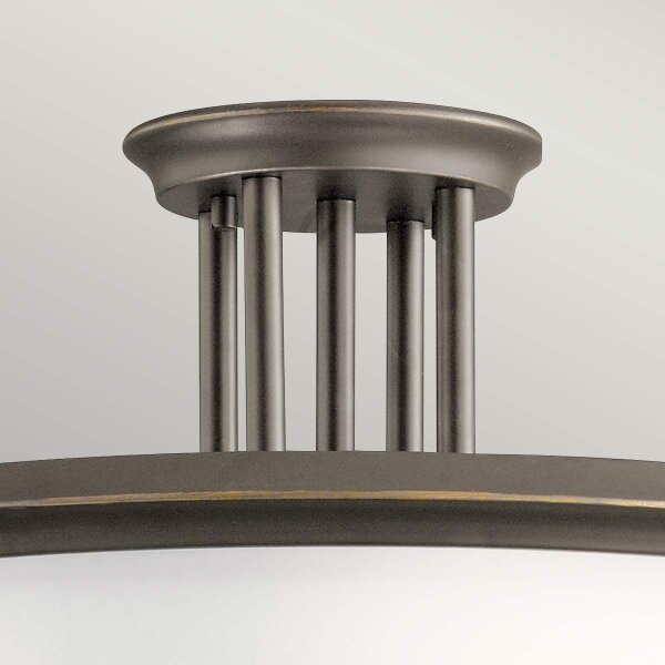Kichler KL-DREYFUS-SFOZ - Lampadario a plafone DREYFUS 3xE27/60W/230V bronzo