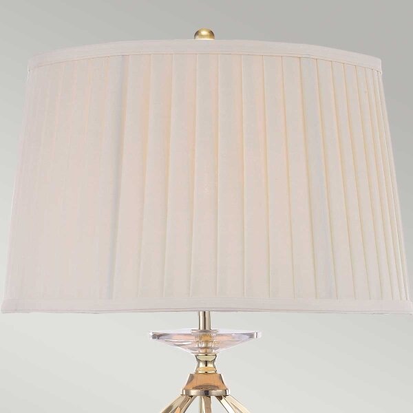 Elstead AG-TL-POL-BRASS - Lampada da tavolo AEGEAN 1xE27/60W/230V oro