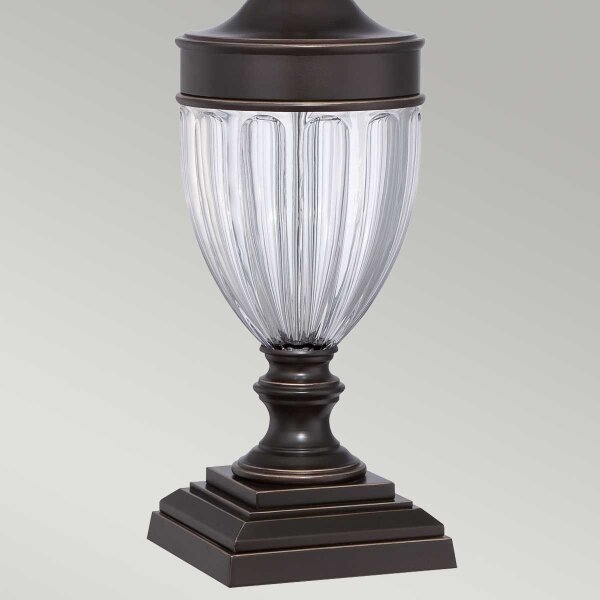 Quoizel QZ-DENNISON-PB - Lampada da tavolo DENNISON 1xE27/60W/230V bronzo