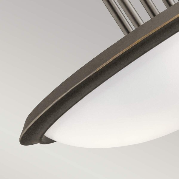 Kichler KL-DREYFUS-SFOZ - Lampadario a plafone DREYFUS 3xE27/60W/230V bronzo