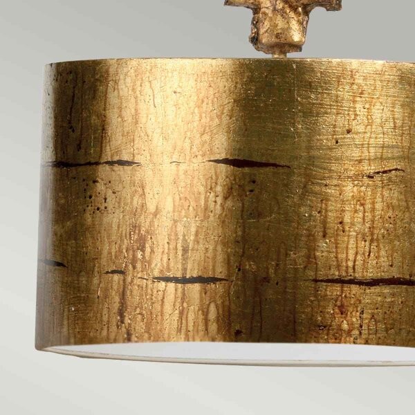 Flambeau FB-FRAGMENT-G-PL - Lampadario a sospensione con supporto rigido FRAGMENT 1xE27/60W/230V