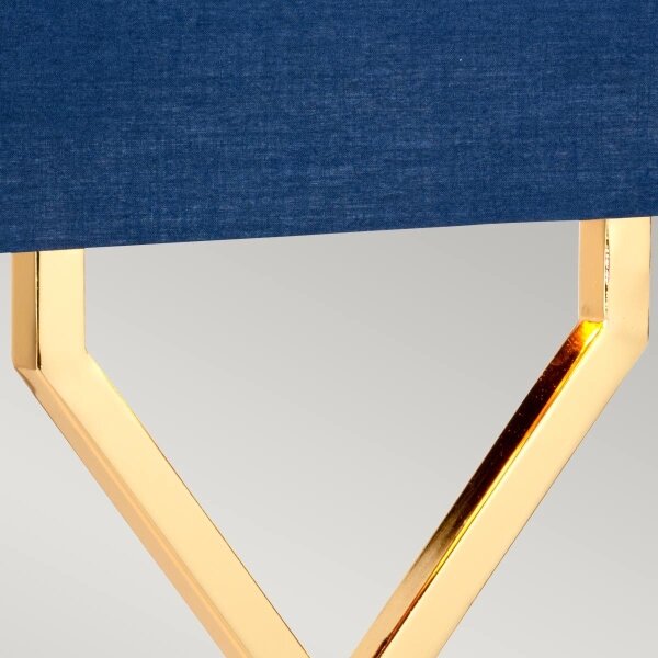 Elstead CROSS-TL - Lampada da tavolo CROSS 1xE27/60W/230V oro/blu