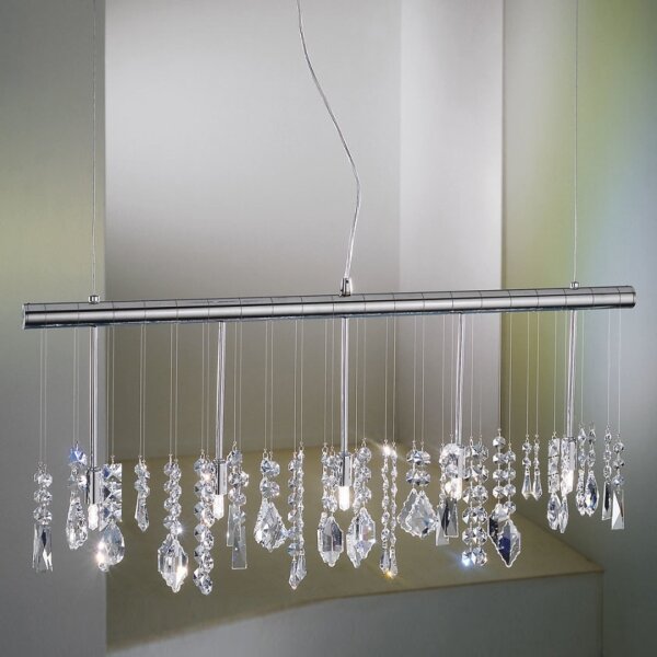 Kolarz 104.85.5 - Lampadario di cristallo a sospensione STRETTA 5xG9/40W/230V cromo lucido