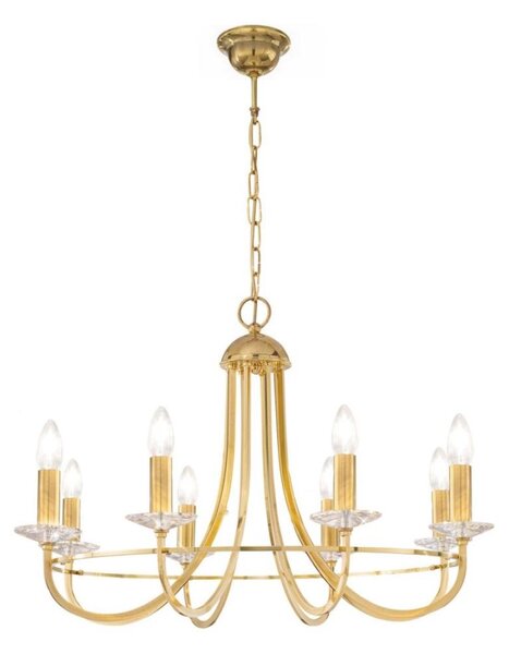 Kolarz 330.88.8C - Lampadario di cristallo a sospensione con catena IMPERIAL 8xE14/60W/230V oro
