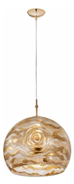 Kolarz 0392.31L.3.Aq.Ch - Lampadario a sospensione con filo LUNA 1xE27/60W/230V 24K oro