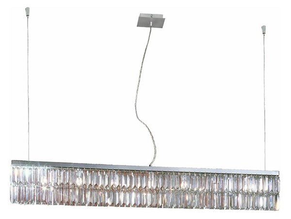Kolarz 314.87.5 - Lampadario di cristallo a sospensione PRISMA 7xG9/25W/230V cromo lucido
