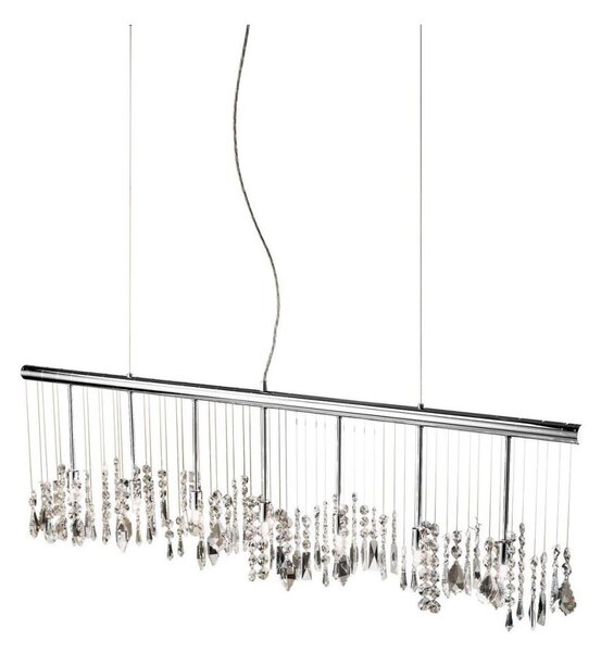 Kolarz 104.87.5 - Lampadario di cristallo a sospensione STRETTA 7xG9/40W/230V cromo lucido