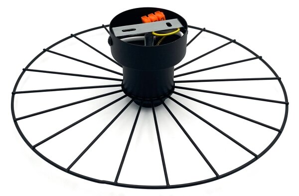 Applique MONTANA 1xE27/15W/230V diametro 30 cm nero
