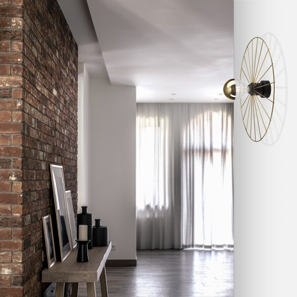 Applique MONTANA 1xE27/15W/230V diametro 45 cm oro