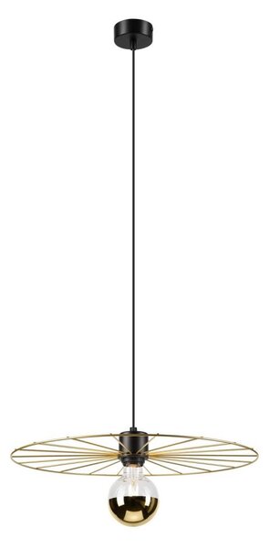 Lampadario a sospensione con filo MONTANA 1xE27/15W/230V diametro 45 cm oro/nero