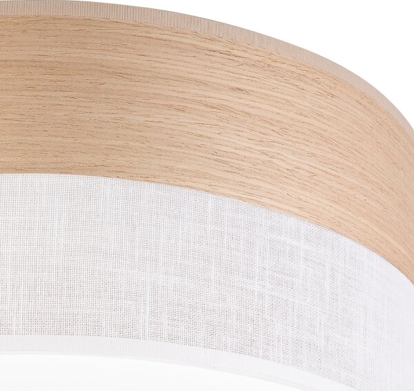 Plafoniera LED SIRJA WOOD LED/36W/230V diametro 45 cm bianco/quercia